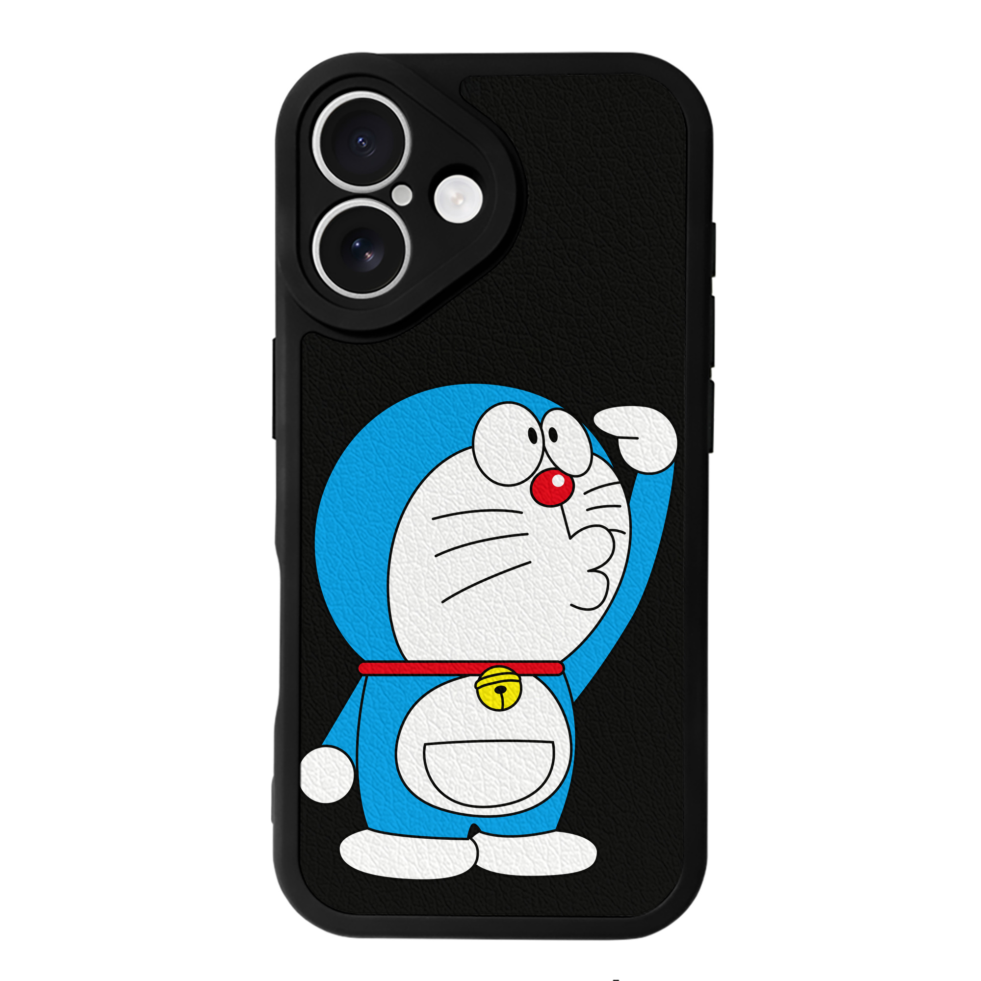 （画像用） ドラえもん Doraemon 【iPhone 16シリーズ対応】シリコンスマホケース（レザー調） 材質：シリコン